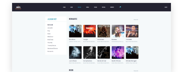 Present your <em>music releases</em> in a beautifully organized layout